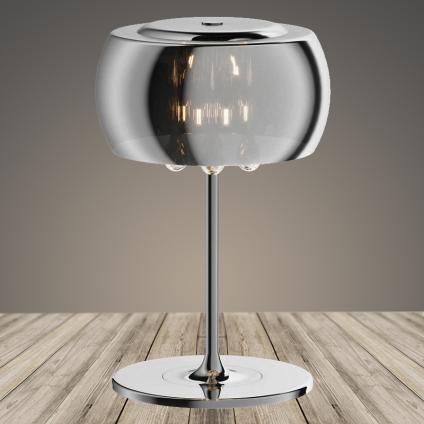 Настольная лампа 210825/1T CR хром/дымчатый 1х40W E14 h420, XLD22